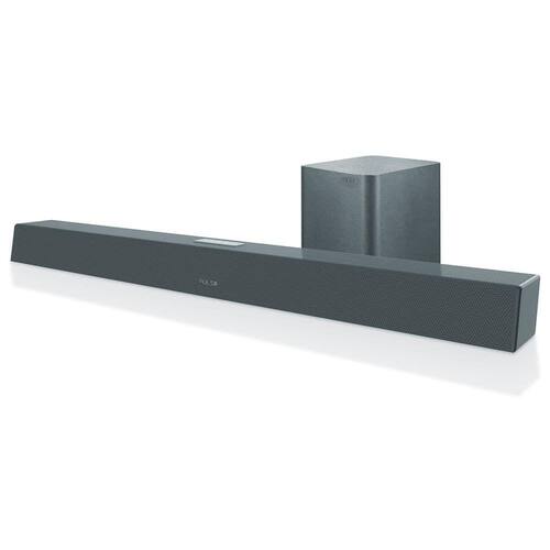 Caixa de Som Soundbar + Subwoofer 320W Bt/Coax/Óptico/Aux Cinza Pulse - SP381 Menor preço em Caixa de Som Soundbar + Subwoofer 320W Bt/Coax/Óptico/Aux Cinza Pulse - SP381