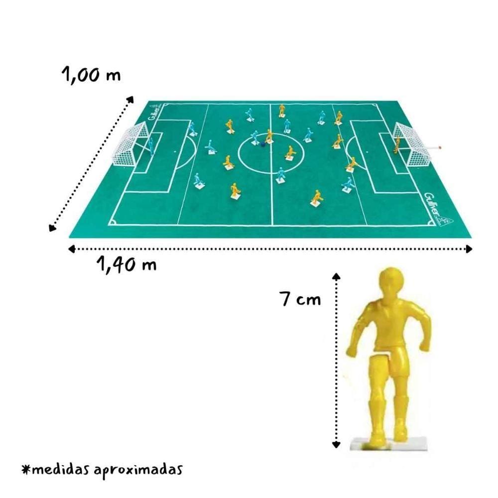 Jogo Futebol De Botão Completo Com Seleções 2 Times Original Gulliver Bolão  Mesa Classicos Brasil Argentina Seleções copa do mundo 2 times 2 jogadores