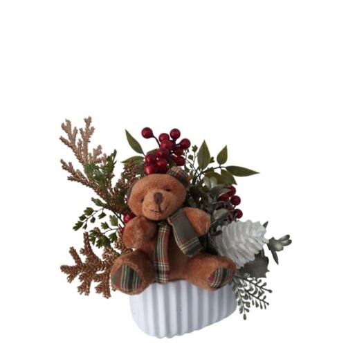 Arranjo De Natal Com Flores Artificiais | Ponto Arranjo De Natal Com Flores Artificiais | Ponto