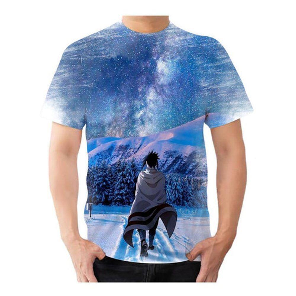 camisa sasuke uchiha azul