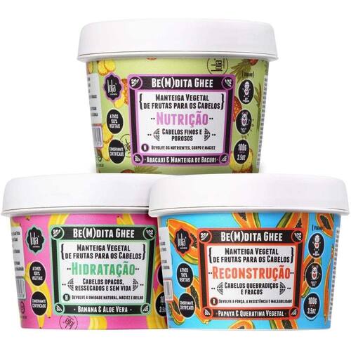 Kit Lola Cosmetics Cronograma Capilar Be M Dita Ghee 3X100G é boa?