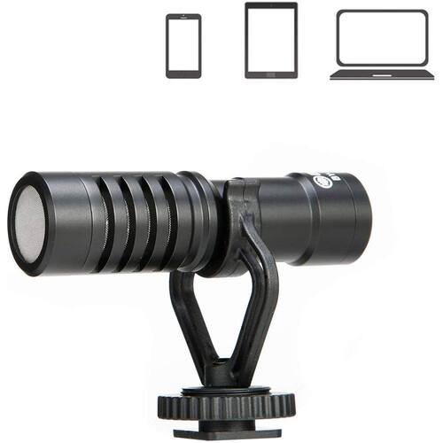 Smartphone Videomic para Câmera, BYMM1B Microfone de espingarda