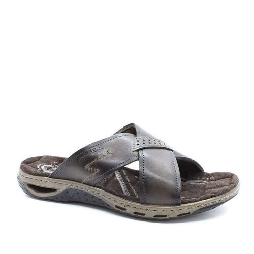 Chinelo Masculino Slide Conforto Couro Amortecimento Pegada 131661 Menor preço em Chinelo Masculino Slide Conforto Couro Amortecimento Pegada 131661