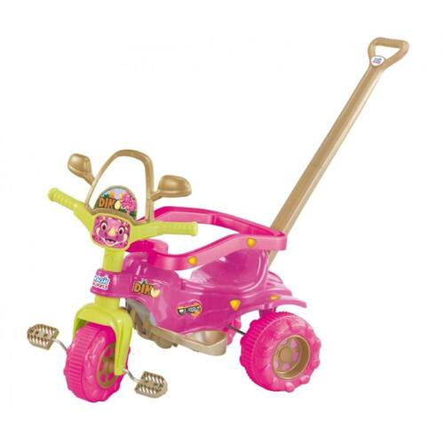 Triciclo Infantil Bandeirante Velobaby Reclinável - 2 em 1 - Pedal e  Passeio com Aro - Rosa