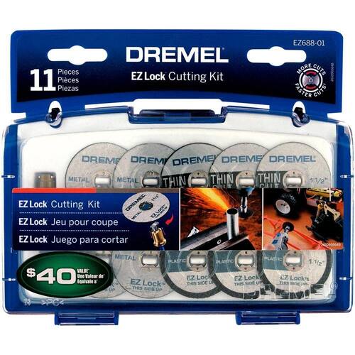 Kit de Acessórios para Cortar EZ688 c/ 11 Peças - DREMEL Menor preço em Kit de Acessórios para Cortar EZ688 c/ 11 Peças - DREMEL