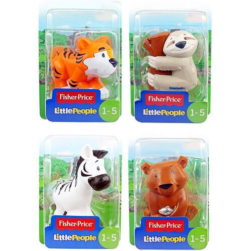 Little People Fisher Price Zoo Animal Figures 4 Pack Tigre, Preguiça