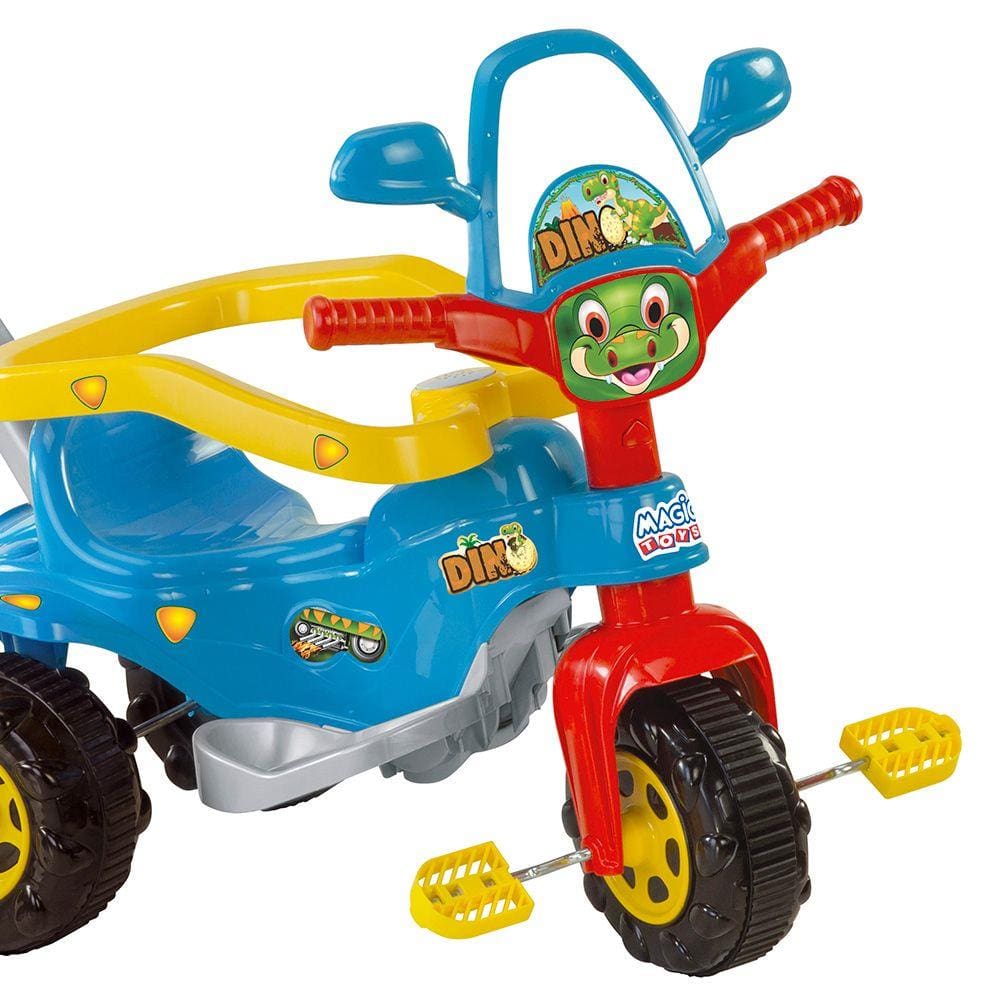 Triciclo Infantil Empurrador C/ Haste Trike Rosa Magic Toys