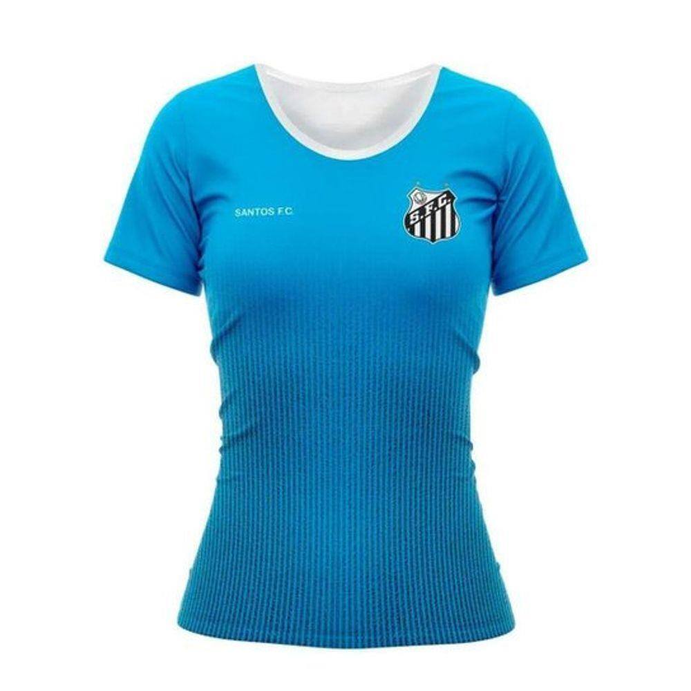 blusa do santos feminina azul