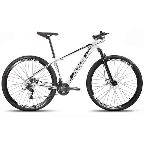 Bicicleta Xks Aro 29 Alumínio Freio A Disco 21v - Branca com Preto - Quadro 19 Menor preço em Bicicleta Xks Aro 29 Alumínio Freio A Disco 21v - Branca com Preto - Quadro 19
