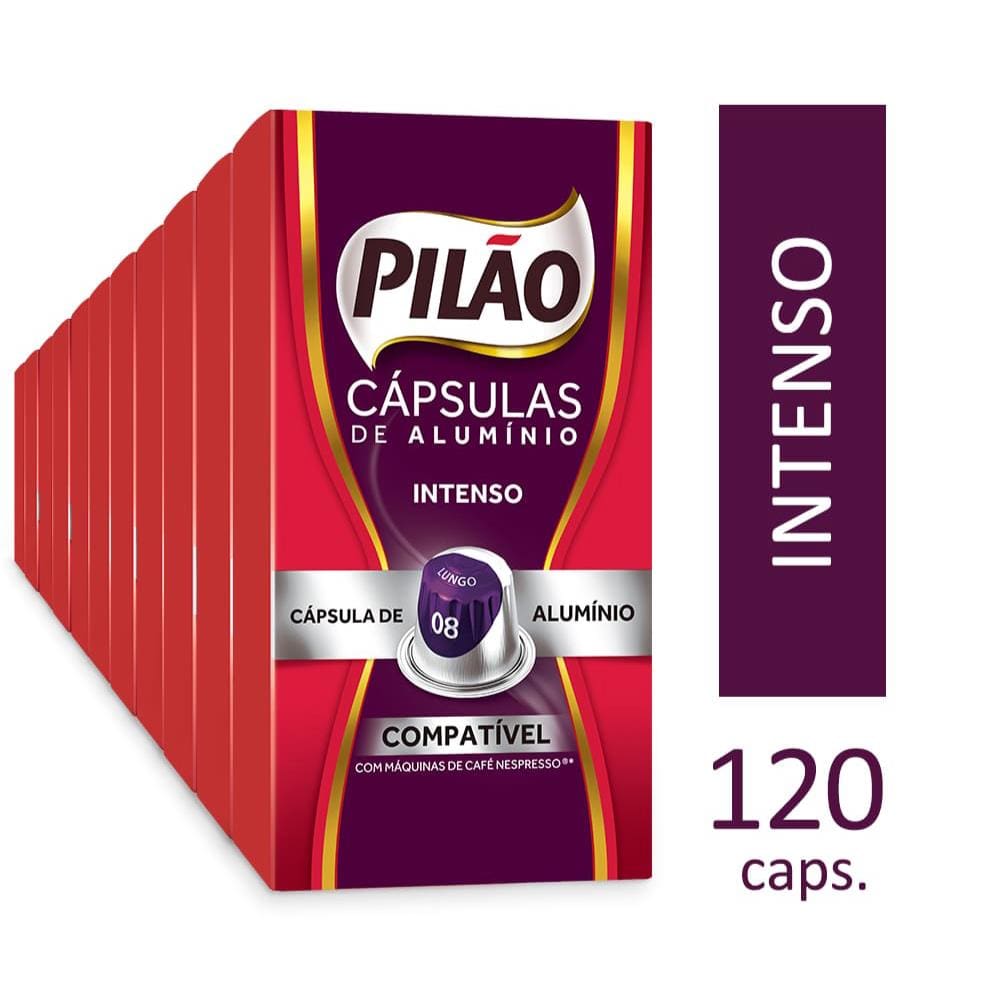 Kit 120 Cápsulas Café Pilão Intenso 8 (Total 120 unidades)