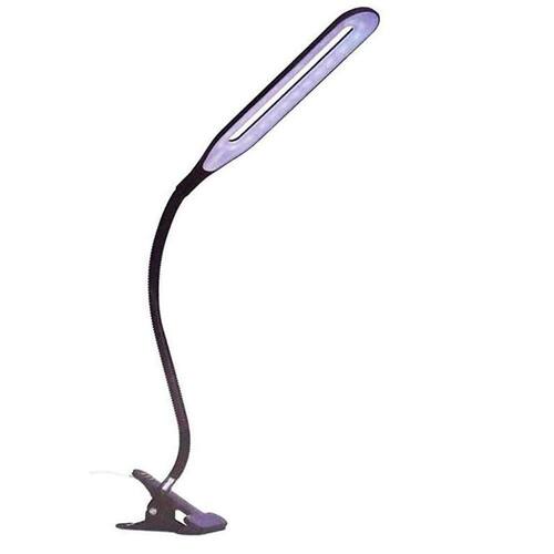 Luminária De Mesa Com Presilha Entrada Usb De Led Preta Ponto