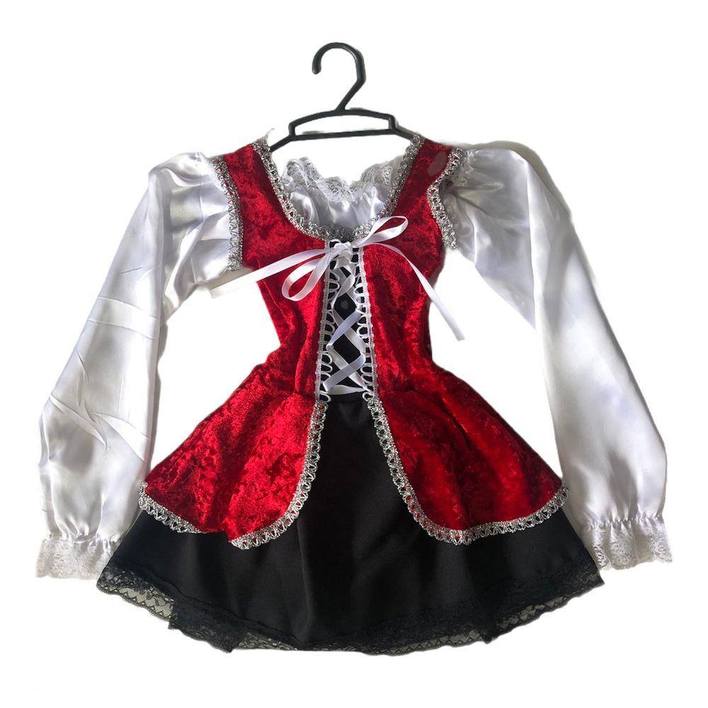 Fantasia de Pirata Vestido Para Bebê Menina