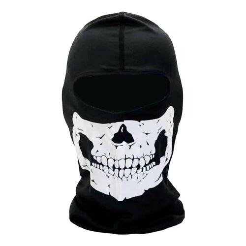 Balaclava Hlx Racing Caveira Touca Ninja Com Dupla Costura Ponto