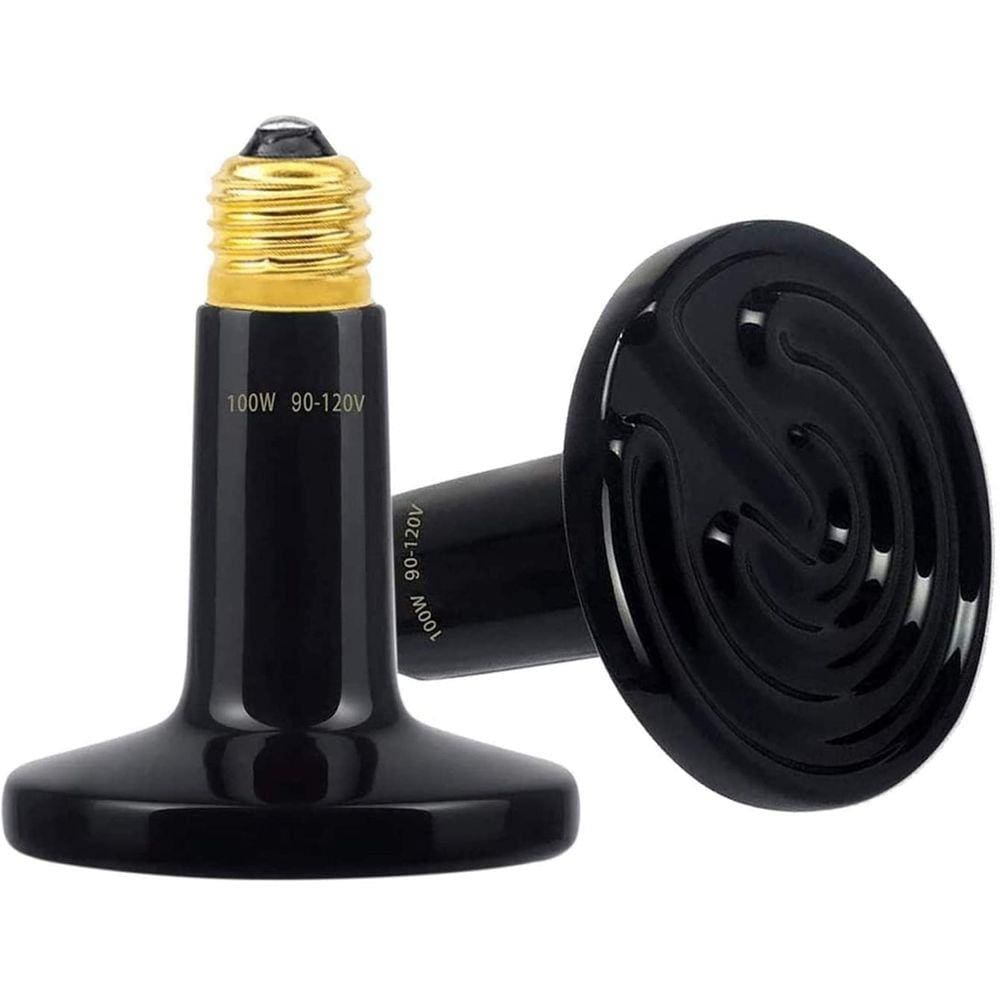 HealSmart 150W Ceramic Heat Emitter Bulb - No Light Reptile Heat Lamp For Terrariums, Brooders, Chickens, Amphibians