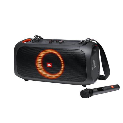 Caixa de Som JB L Partybox On-The-Go com Bluetooth, Luzes e Microfone sem Fio - 100W Menor preço em Caixa de Som JB L Partybox On-The-Go com Bluetooth, Luzes e Microfone sem Fio - 100W