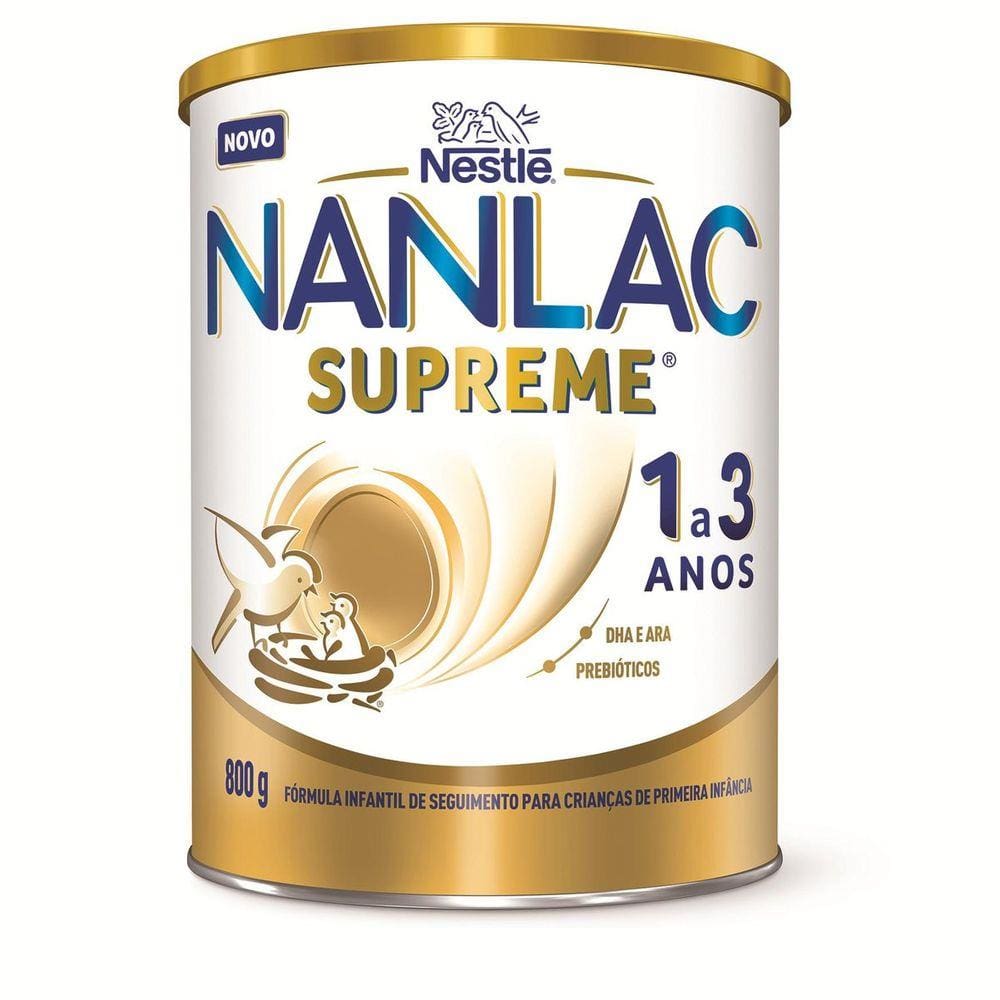 Fórmula Infantil Nanlac Supreme 1 a 3 anos 800g