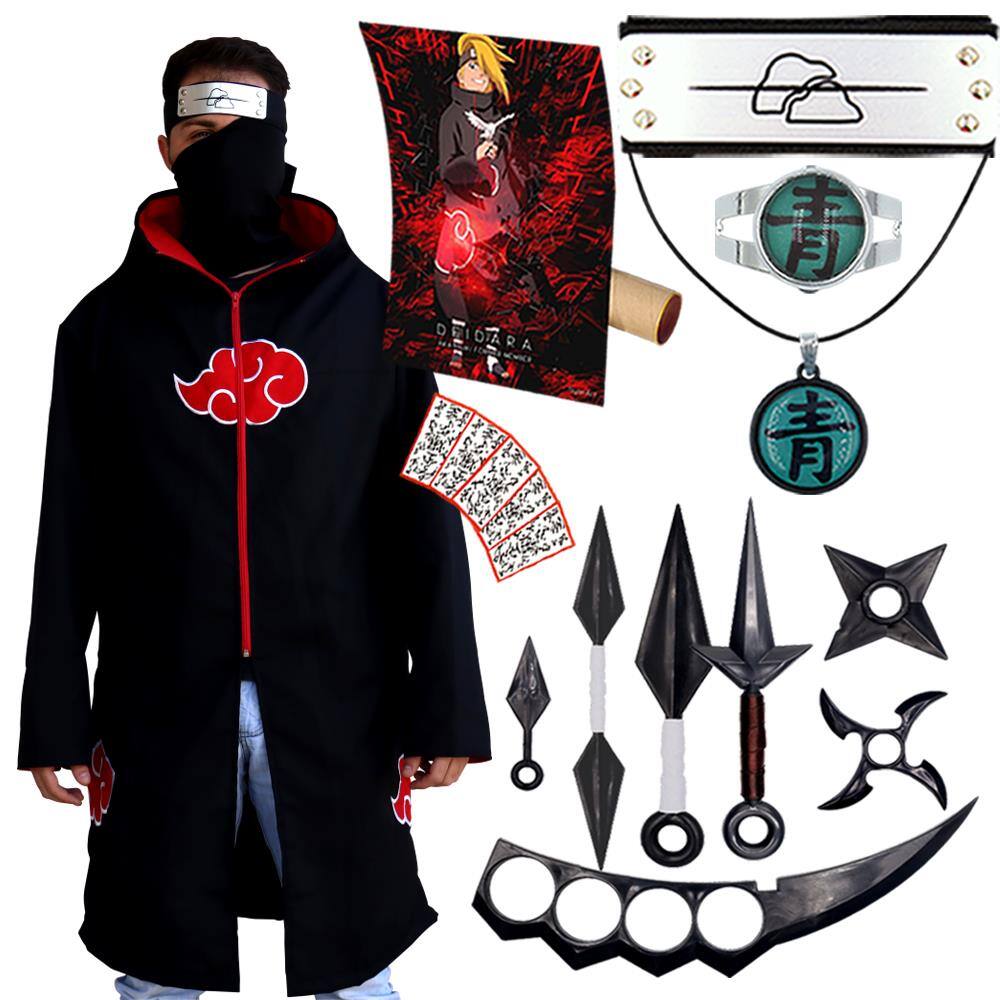 Manto Da Akatsuki Infantil Tamanho 10: comprar mais barato no Submarino