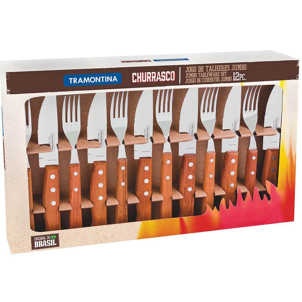 Comida de Brinquedo Kit Churrasco Infantil de Madeira 12 Pçs