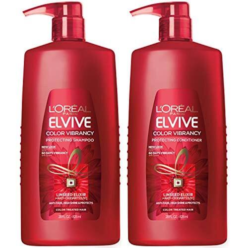 L`Oreal Paris Elvive Color Vibrancy Protecting Shampoo and Conditioner Set, para cabelos