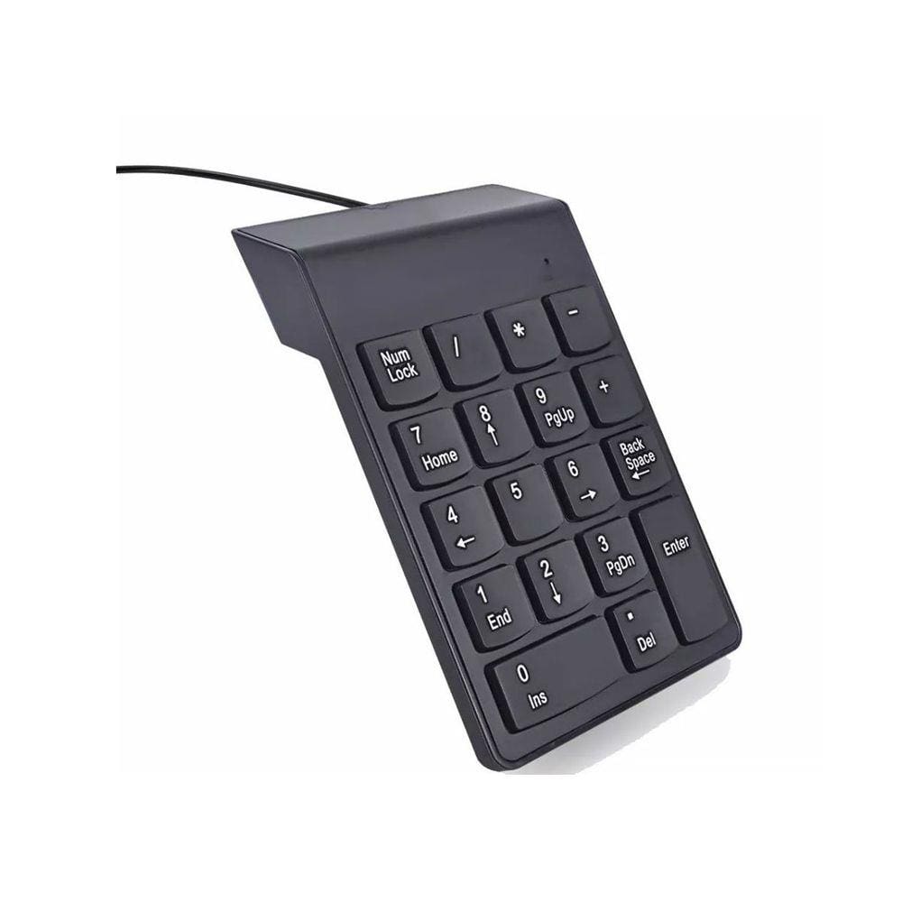 Teclado Numérico Com Fio Usb 1 25 Metros 18 Teclas Pequeno