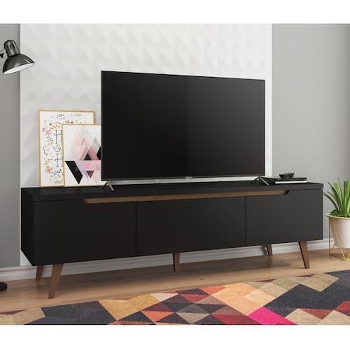 Rack para TV até 75 Polegadas Madesa Reims 2 Portas 1 Gaveta Menor preço em Rack para TV até 75 Polegadas Madesa Reims 2 Portas 1 Gaveta