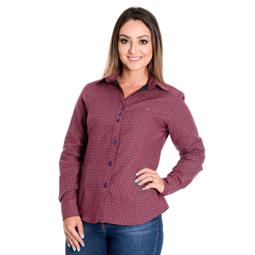 blusa de fio rosa