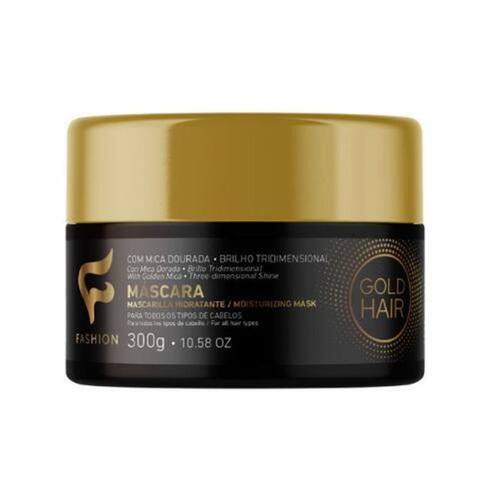 Máscara Capilar Gold Hair Brilho Tridimensional Fashion 300G Ponto