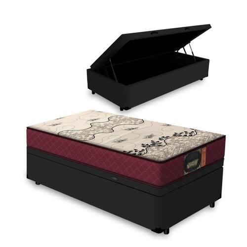 Cama Box com Baú Solteiro Preta + Colchão de Espuma D28 - Gazin - Confort Soft Liso 78x188x49cm é boa?