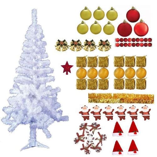 Árvore De Natal Branca 1,50M 220 | Ponto Árvore De Natal Branca 1,50M 220 | Ponto