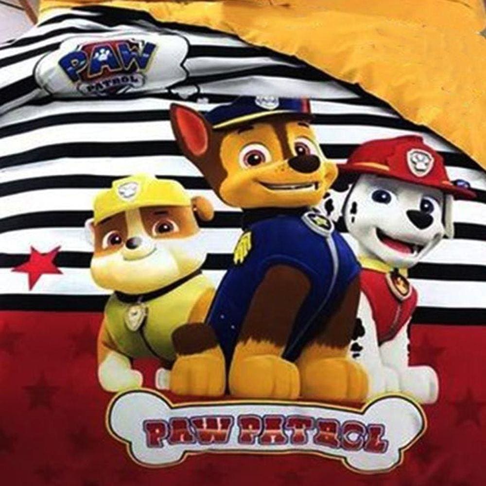 Jogo de cama infantil solteiro 2 pecas patrulha canina paw patrol  nickelodeon