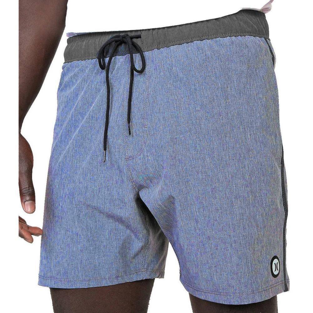 bermuda hurley azul e rosa