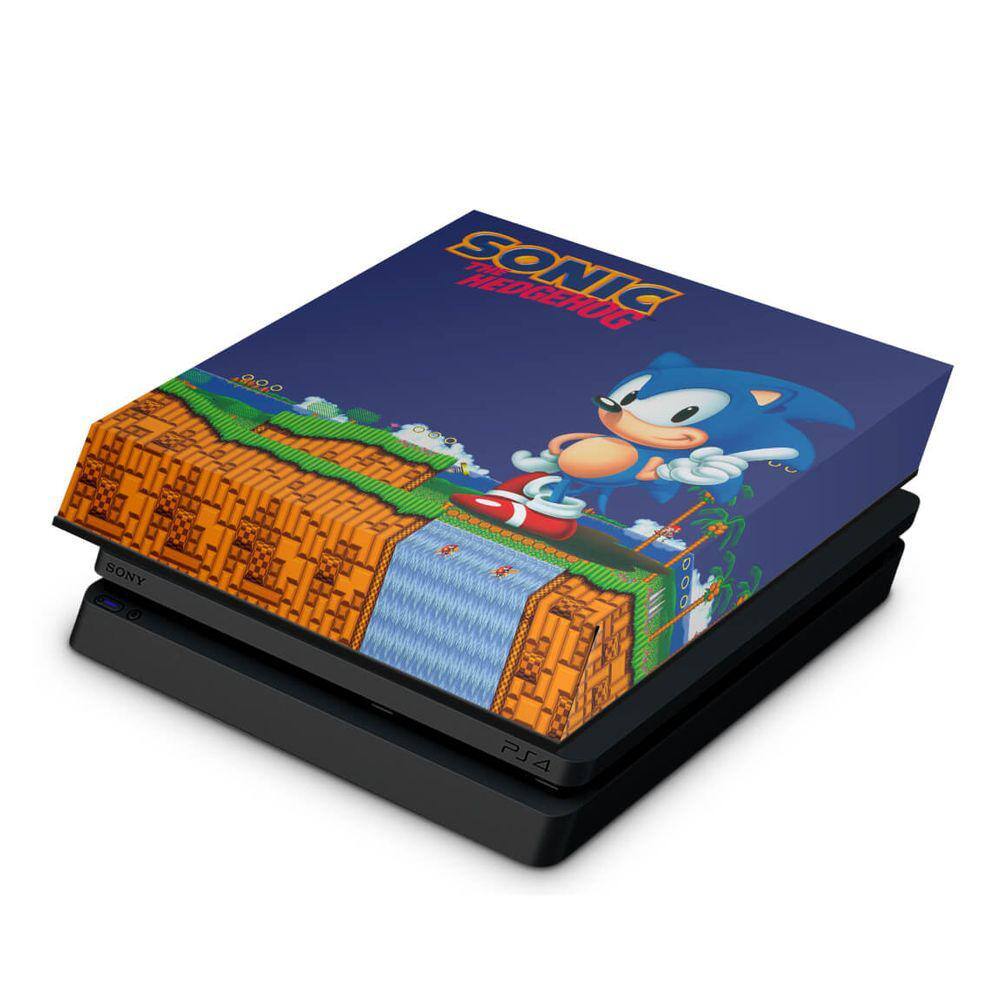 Xbox 360 Slim Capa Anti Poeira - Sonic The Hedgehog - Pop Arte Skins