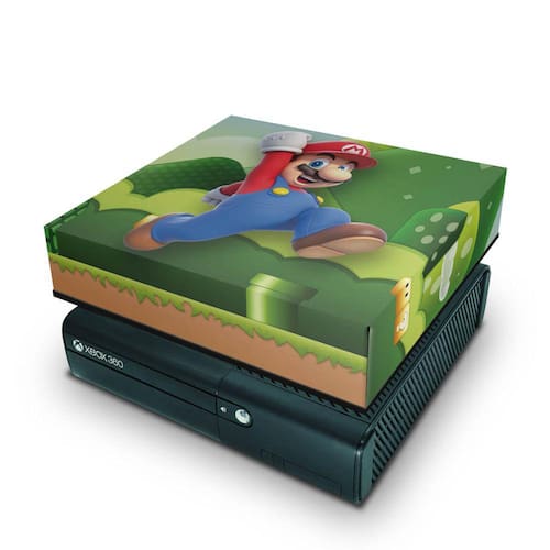 Xbox 360 Super Slim Capa Anti Poeira - Super Mario - Pop Arte Skins