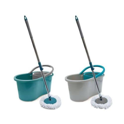 Mop Giratório Com Cesto Plastico - Util Menor preço em Mop Giratório Com Cesto Plastico - Util