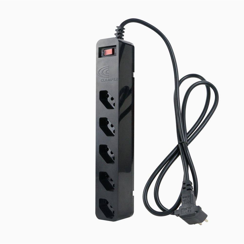 DPS - 5 tomadas iClamper Energia 5 - Preto - 010872