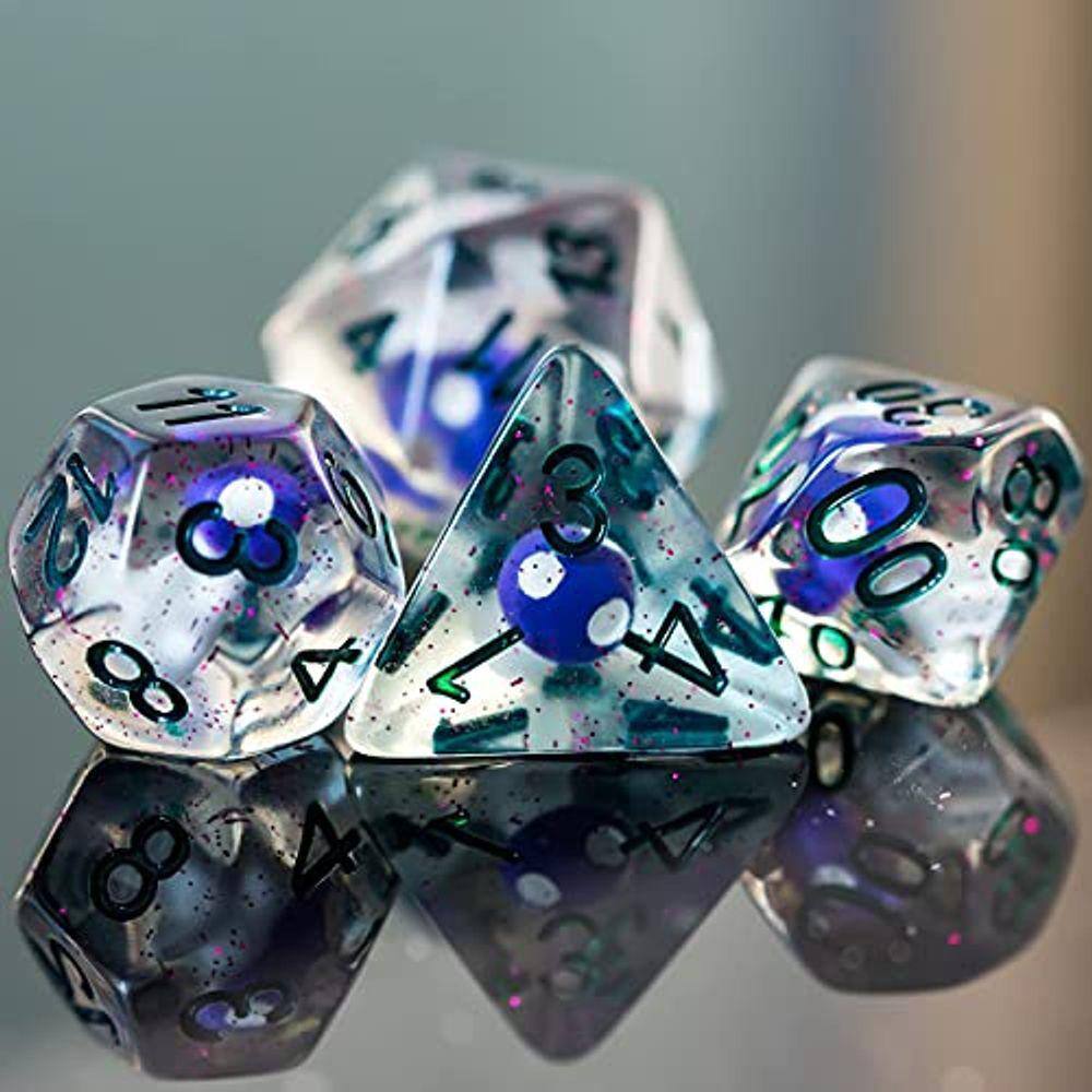 Yourandoll 7個 D10 サイコロ D12 16mm D4 D6 D 多面体のダイス D8