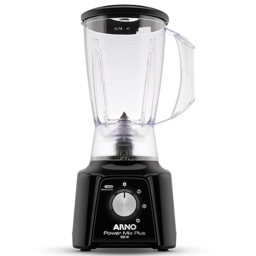 Liquidificador Arno Power Mix Plus LQ20 Preto 550W com 3 Velocidades Menor preço em Liquidificador Arno Power Mix Plus LQ20 Preto 550W com 3 Velocidades