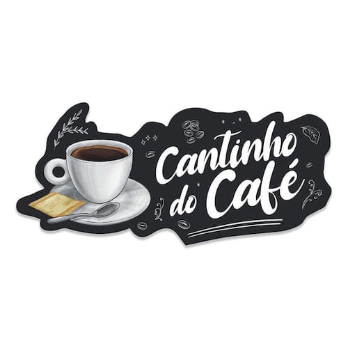 Placa Decorativa Cantinho Do Café Mdf Decoração Ponto