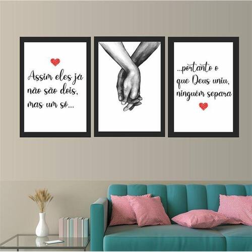 Kit 3 Placas Decorativas Quadro Frases De | Ponto