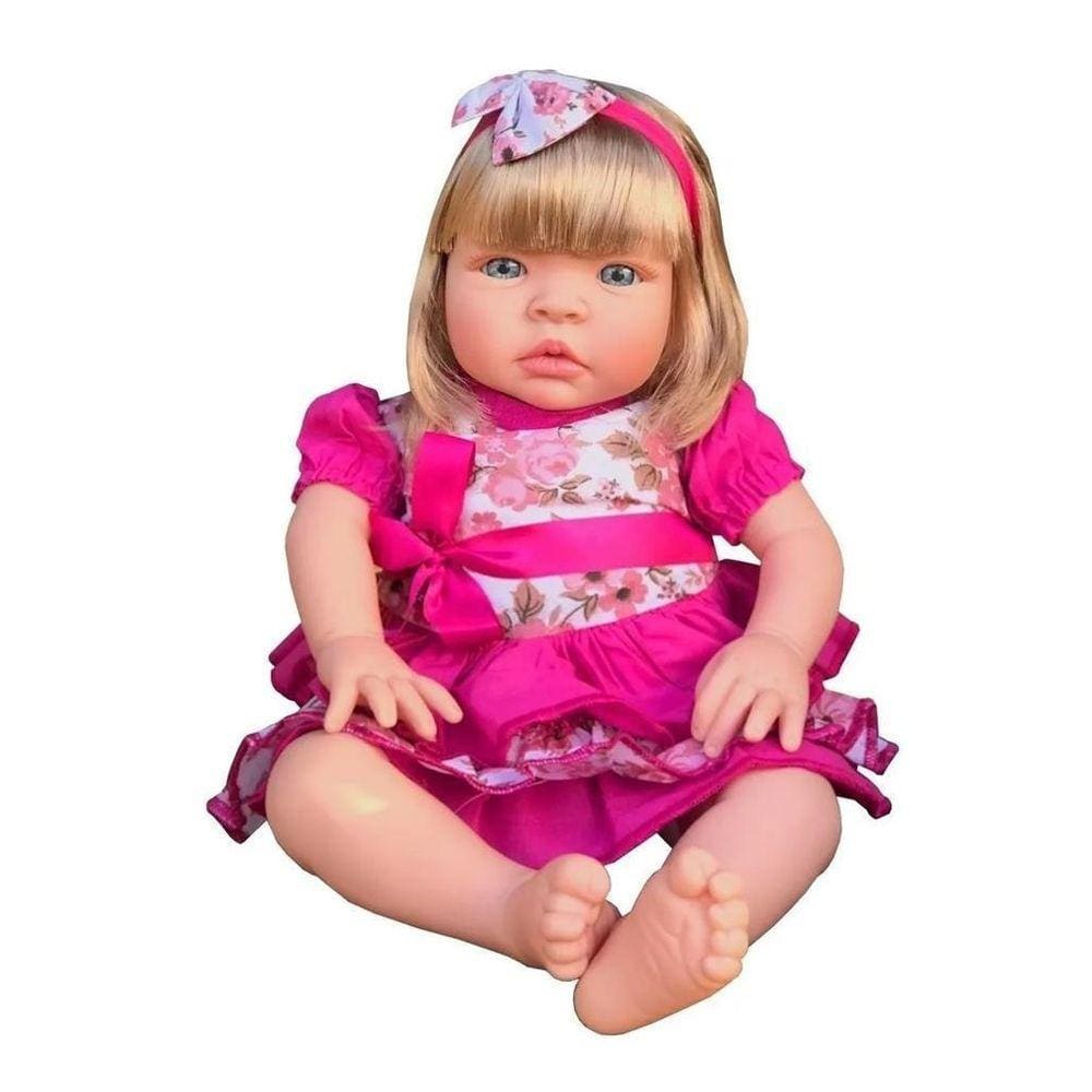 Boneca Reborn Baby Kiss Estilo Bebê Reborn Realista SID-NYL