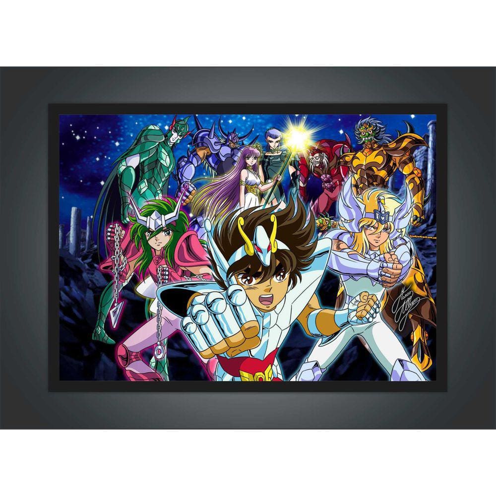 Quadro Anime One Piece Desenho Com Moldura G02