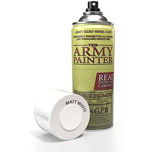 O Primer Spray Paint do r do Exército, Matt White, 400ml, 13,5oz