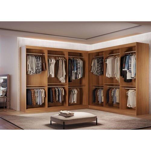 Roupeiro Casal Closet Light Premium Moderna Menor preço em Roupeiro Casal Closet Light Premium Moderna