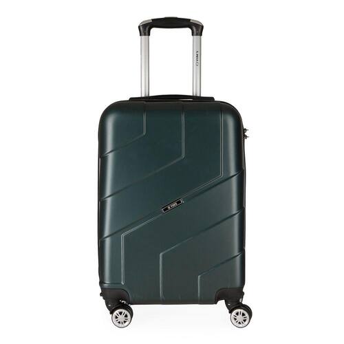 Menor preço em Mala de Bordo Pequena para Viagem em Abs Yins Ys21157 Cadeado Integrado Rodas Duplas Giro 360º Verde
