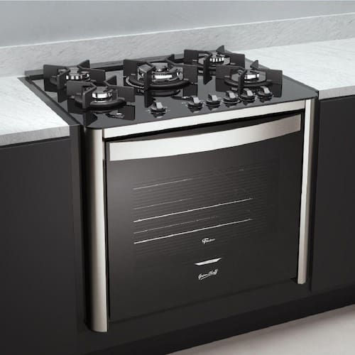Fogão De Embutir Fischer 5 Bocas TC Gran Cheff Gás Com Dourador Menor preço em Fogão De Embutir Fischer 5 Bocas TC Gran Cheff Gás Com Dourador