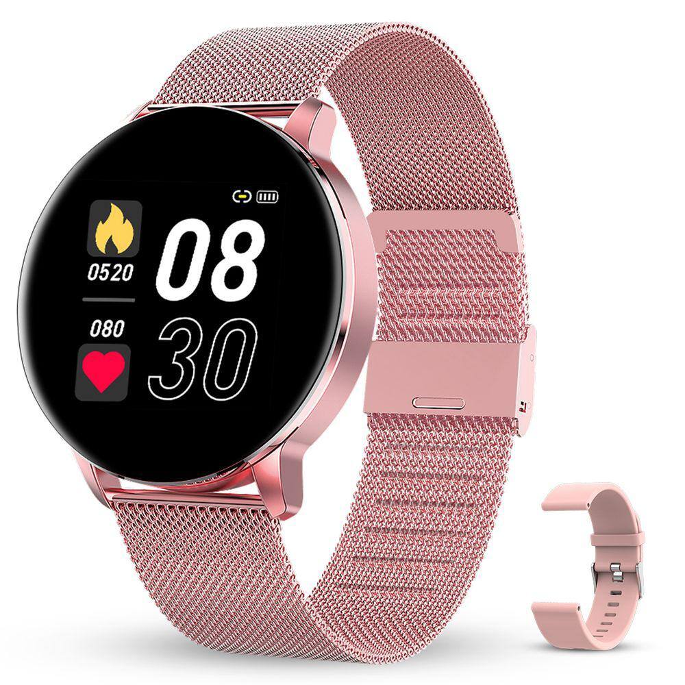 Rosa - Relógio Digital GOKOO Smartwatch Fitness feminina Monitor de Saúde  Esportivas | Ponto