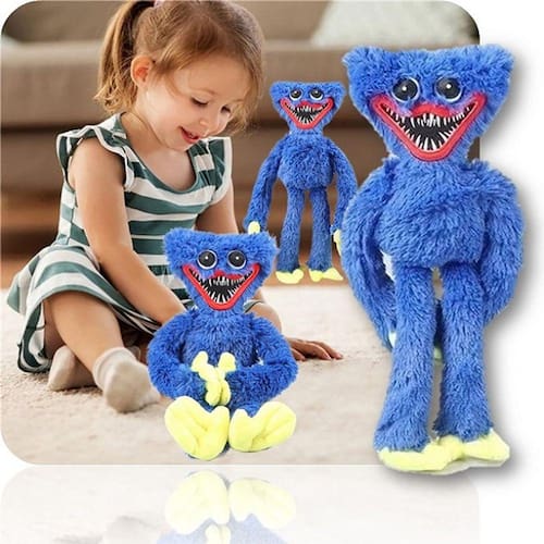 Poppy Playtime Jogo Boneco Pelúcia Huggy Wuggy Azul Escuro em