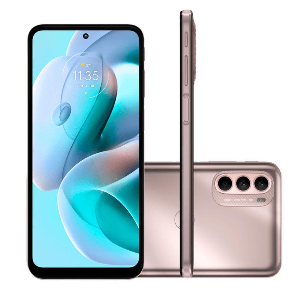 Smartphone Motorola Moto G41 128GB 4GB RAM Câmera Tripla 48MP OIS+8MP+2MP Frontal 13MP Champagne