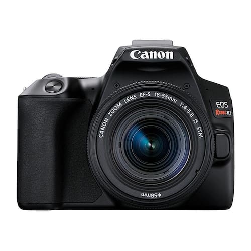 Câmera Canon Eos Rebel Sl3 Com Lente Ef-S 18-55Mm F4 Stm Menor preço em Câmera Canon Eos Rebel Sl3 Com Lente Ef-S 18-55Mm F4 Stm