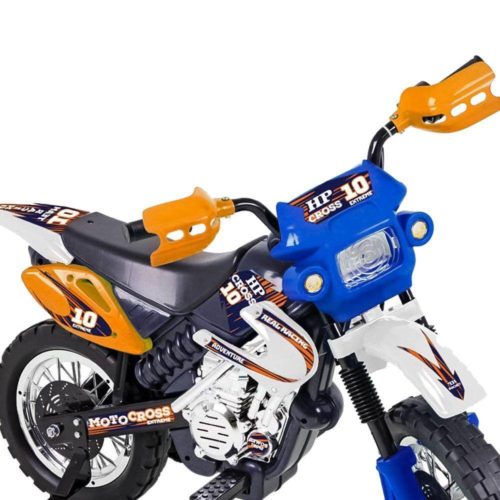 Moto Elétrica Infantil Motocross Vermelha 6v Homeplay